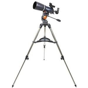 Celestron 21082 AstroMaster 80AZ Refractor Telescope, 28 Inch Tube Length, f/5 Focal Ratio - Blue/Black