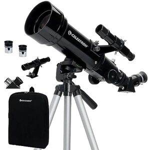 Celestron 21035 Travel Scope 70 Portable Refractor Telescope Kit with Backpack, Black