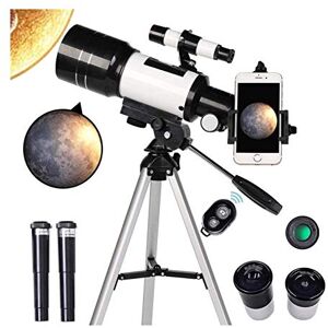 ORXRWJ Astronomy Beginners 70Mm Travel Refractor Telescope Smartphone Adapter Camera Shutter Wire Control Moon Filter for Natural Scenery,Kids Telescope for Adults Double the comf