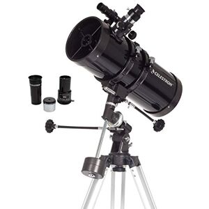 Celestron 21049 PowerSeeker 127EQ Reflector Telescope, Black