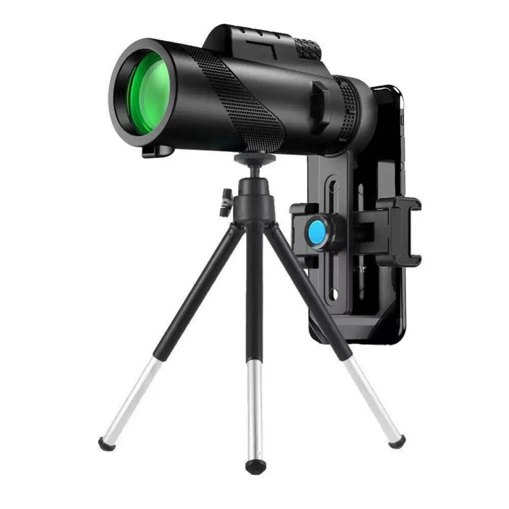 Binchi Outdoor Equipment 80X100 Powerful Monocular High Definition Zoom Night Vision Telescope Binoculars With SmartPhone Holder For Hunting Camping Tool