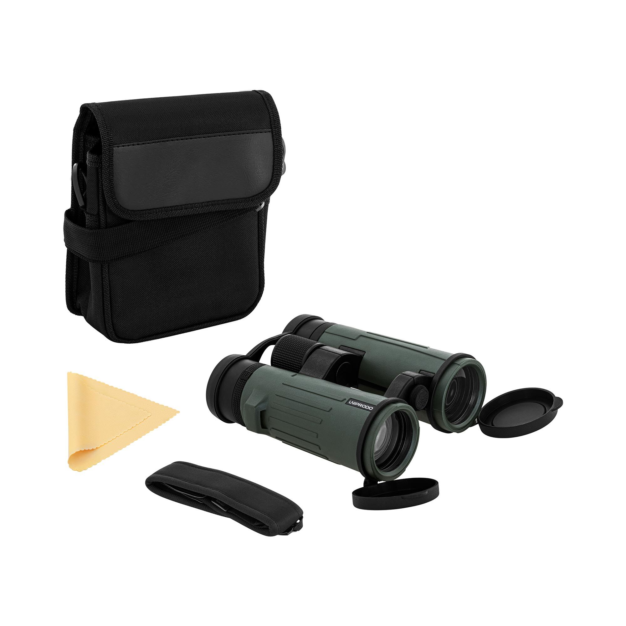 Uniprodo Binoculars - 8x42 - 7° - 124 m/1,000 m - BAK-4 - phase & silver mirror coating UNI_BINOCULAR_05