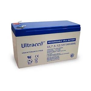 Ultracell UL7.5-12 Blei Akku 12 Volt mit 7,5 Ah und 4,8mm Kontakten