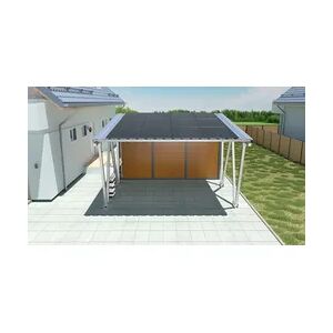 Sunlit Twin Solar Carport 12 Solarmodule, 4,3 kWh Speicher