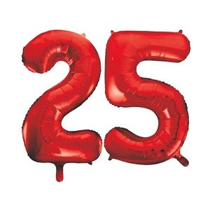 XL Folienballon rot Zahl 25