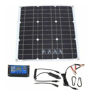 TOVBMUP 200 Watt 200 w Solarpanel-Kit mit 12 v LCD-Solarregler Boot Wohnmobil netzunabhängig