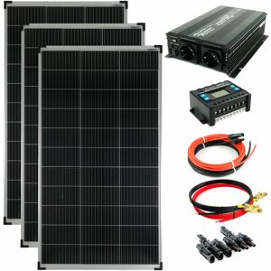 Solaranlage Komplettset Solartronics 3x140 Watt Solarmodul + 1500 Watt Wandler + Laderegler