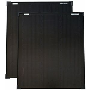 SOLARTRONICS Solarmodule 2 Stück 50 Watt schwarz Mono Solarpanel Solarzelle 630x545x35 92084