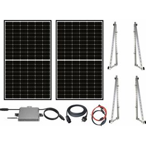 Sunlit - Solar Balkonkraftwerk 600 Watt Aufständerung, Wifi, Wechselrichter Solarmodule