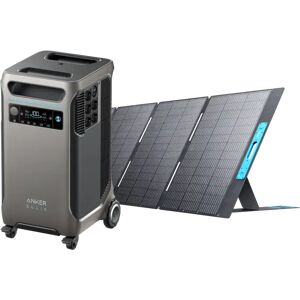 SOLIX F3800 + Anker SOLIX Tragbares Solarpanel (400W)