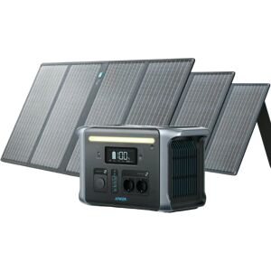 Anker SOLIX F1200 Solargenerator (Solargenerator 1229Wh mit 3x 100W Solarpanel)