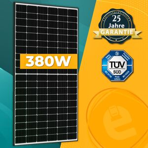 Enprovesolar 5x EPP 380 Watt M6 HIEFF Twin Mono Silber Rahmen Solarmodul