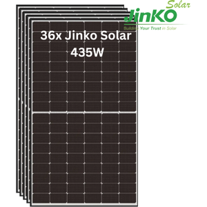 JinkoSolar 36x Jinko Solar N-Type Tiger Neo 435W Black Frame - Mindestabnahme 36 Stück!