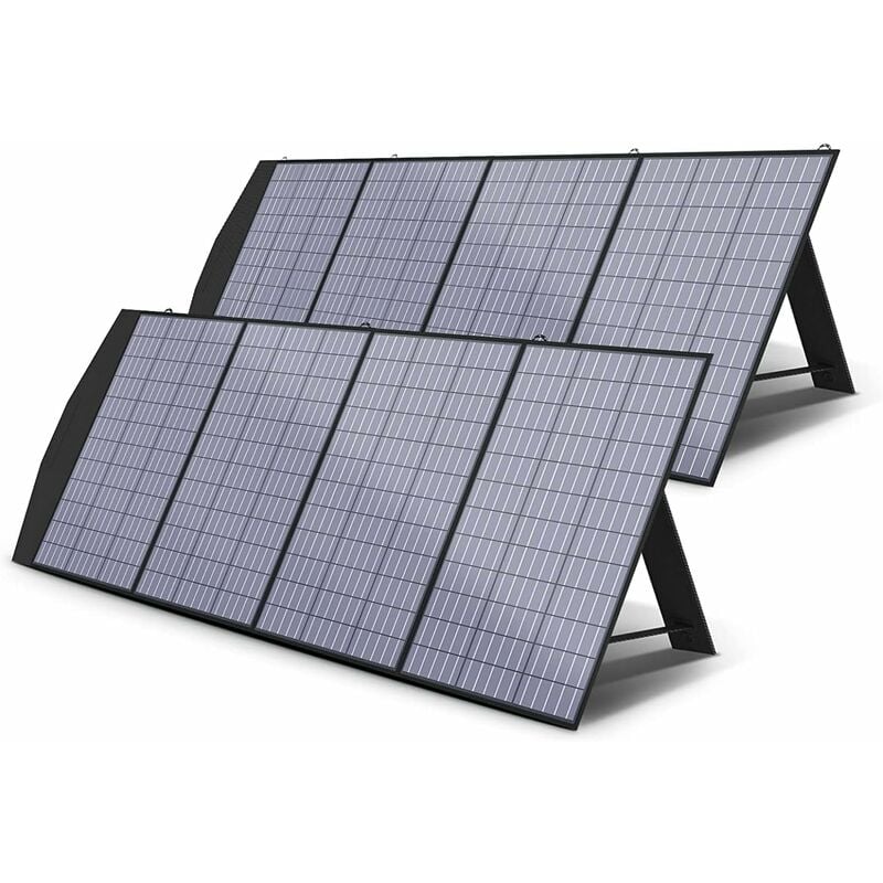 Allpowers - Faltbares Solarpanel 2 Pcs 200 w, Solarladegerät für tragbare Kraftwerke, Solargenerator, Camping, Wohnmobil, Wohnwagen, Reisen, Boot,
