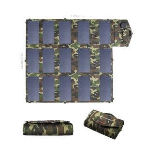 SupplySwap Foldbar solpanel, bærbar oplader, høj teknologi, Camouflage