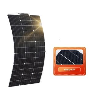 SupplySwap Fleksibelt solcellepanel, 150W, 18v opladning, 12V 150W Solarkit
