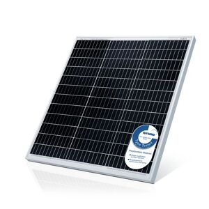FF Europe Solpanel Monokrystallinsk - 100 W, 18 V Til 12 V Batterier, Solcelle, Ladekabel, Silicium