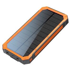 Lippa Solar Powerbank - 10000 Mah - 2x Usb-A Output