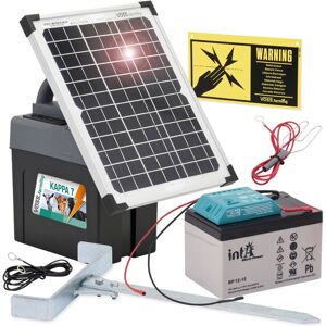 Kit complet de clôture electrique KAPPA 7 SOLAR de VOSS.farming + batterie 12V + panneau solaire 12W