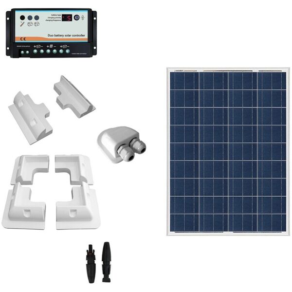 iorisparmioenergia selection kit fotovoltaico per camper con pannello 80wp poli   camp80b