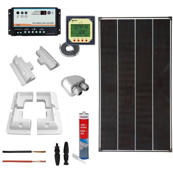 iorisparmioenergia selection kit fotovoltaico completo per camper con pannello 170wp mono   camp170pro