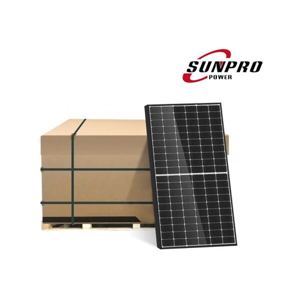 v-tac kit fotovoltaico bancale 15kw 36 pz pannello solare monocristallino modulo 430w tier 1 classe 1 cornice nera  1722*1134*30mm  ip68 - sku 1189836