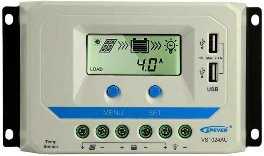 Regolatore di carica PWM 60A 12/24V ViewStar AU   EP Solar