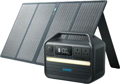 Anker 555 Solar Generator + 100W Solar Panel