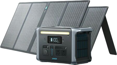 Anker SOLIX F1200 Solar Generator + 2 × 100W Solar Panel