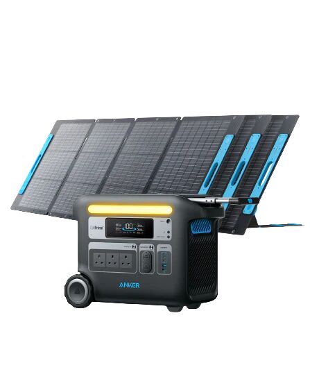 Anker SOLIX F2000 Solar Generator + 3 × 200W Solar Panel
