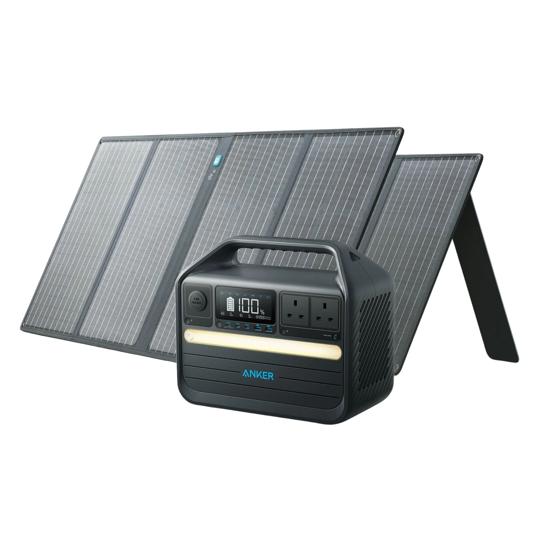 Anker 555 Solar Generator + 2× 100W Solar Panel