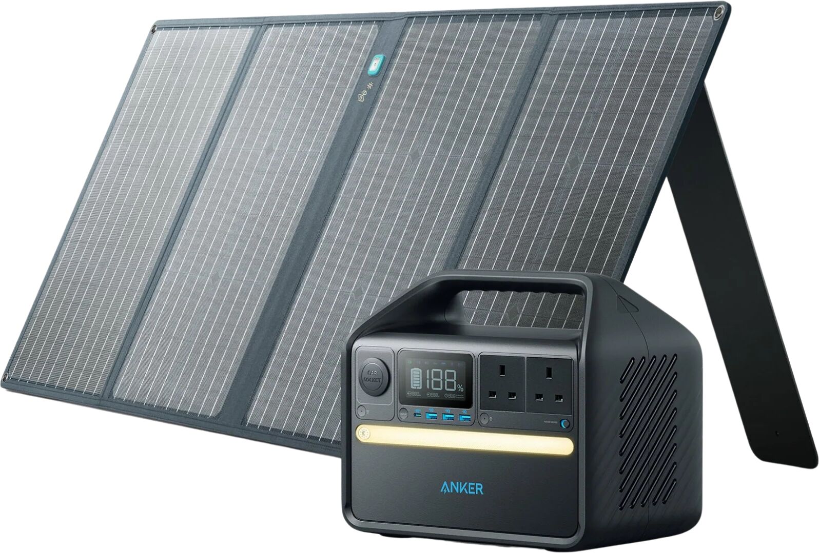 Anker 535 Solar Generator + 100W Solar Panel