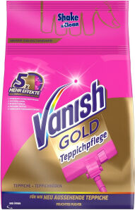 Reckitt Benckiser Deutschland GmbH Vanish Gold Power Pulver Clean & Fresh Teppichreiniger, Zur einfachen und effektiven Reinigung großer Teppichflächen, 750 g - Packung