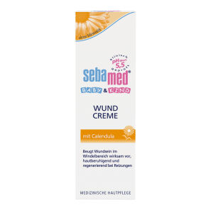 sebamed® Baby & Kind Calendula Wundcreme, Wirkt hautberuhigend und lindernd bei Reizungen und Rötungen im Windelbereich, 75 ml - Tube