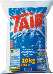 Rösch Germany GmbH Taid Vollwaschmittel, Bewährte Profiqualität für alle Temperaturbereiche, 20 kg - Sack, ca. 188 Waschladungen