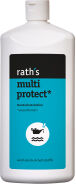 Ursula Rath GmbH rath's multi protect Hautschutzlotion, Vielseitige Schutzlotion bei wechselnden Hautbelastungen, 1 Liter - Flasche, unparfümiert