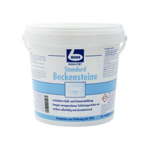 Dr. Becher GmbH Dr. Becher Standard Beckensteine, Urinalreiniger zur Luftverbesserung in den Toilettenräumen, 1 Eimer = 30 Stück