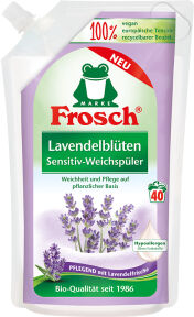 Rex Frosch Sensitiv-Weichspüler, Textilerfrischer auf pflanzlicher Basis, Lavendelblüten - 1000 ml - Beutel