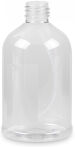 De Witte PET-Flasche, transparent, Universelle Leerflasche für Flüssigkeiten, Fassungsvermögen: 500 ml