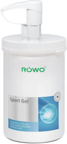 Sporto-med. GmbH RÖWO® Sport-Gel, entzündungshemmend, lindert Schmerzen, 1000 ml - Dose inklusive Pumpspender