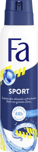 Henkel AG & Co. KGaA Fa Deodorant Spray Sport, Bodyspray mit erfrischenden Duft von grünem Zitrus, 150 ml - Sprühdose