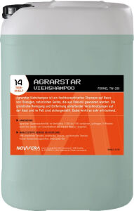 NOVADUR PRODUKTCHEMIE GmbH NOVAFERA Agrarstar Viehshampoo, Schonende Reinigung von Haut und Haar, 10,1 kg - Kanister