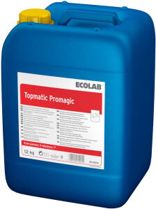 Ecolab GmbH & Co. OHG ECOLAB Topmatic Promagic Spülmittel, Geschirrspülmittel zum Schutz von Aluminium, 12 kg - Kanister