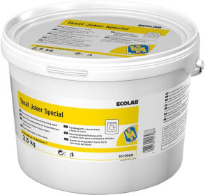 Ecolab GmbH & Co. OHG ECOLAB Taxat Joker Special Bleichmittel, Effektive Fleckenentfernung auf Chlorbasis für hartnäckige Problemflecken, 2,5 kg - Rundeimer