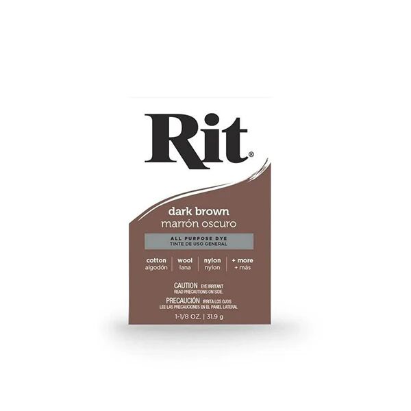 Rit Dark Brown Fabric Dye Powder Rit All Purpose Cloth Tie Colouring