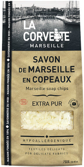 La Corvette Marseille Sachet de Savon de Marseille Copeaux Extra Pur 750g