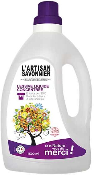 L'Artisan Savonnier Entretien Lessive Liquide Concentrée 1500ml