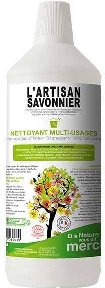 L'Artisan Savonnier Entretien Nettoyant Multi-Usages 1L