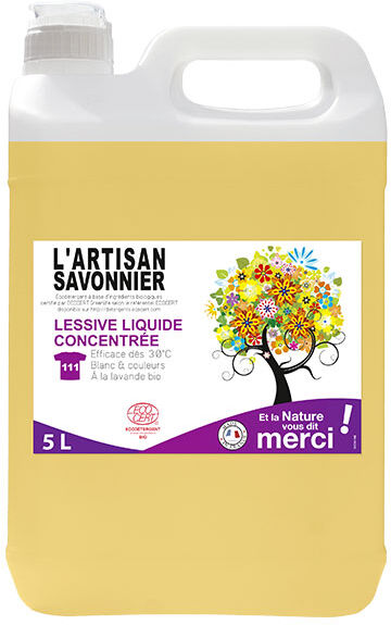 L'Artisan Savonnier Entretien Lessive Liquide Concentrée 5L