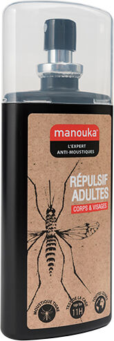 Manouka Lotion Anti Moustiques Visage et Corps Adulte 75ml